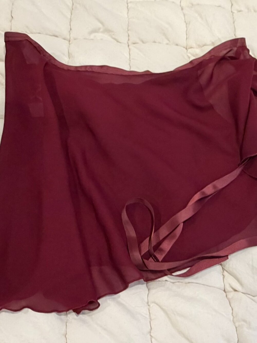 Capezio Maroon Wrap Skirt